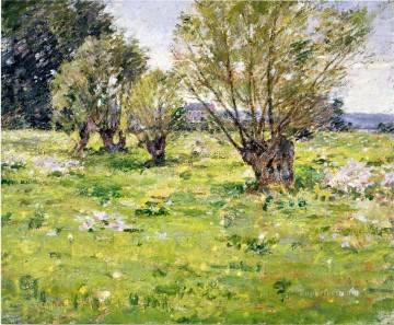セオドア・ロビンソン Painting - 柳と野の花2 セオドア・ロビンソン